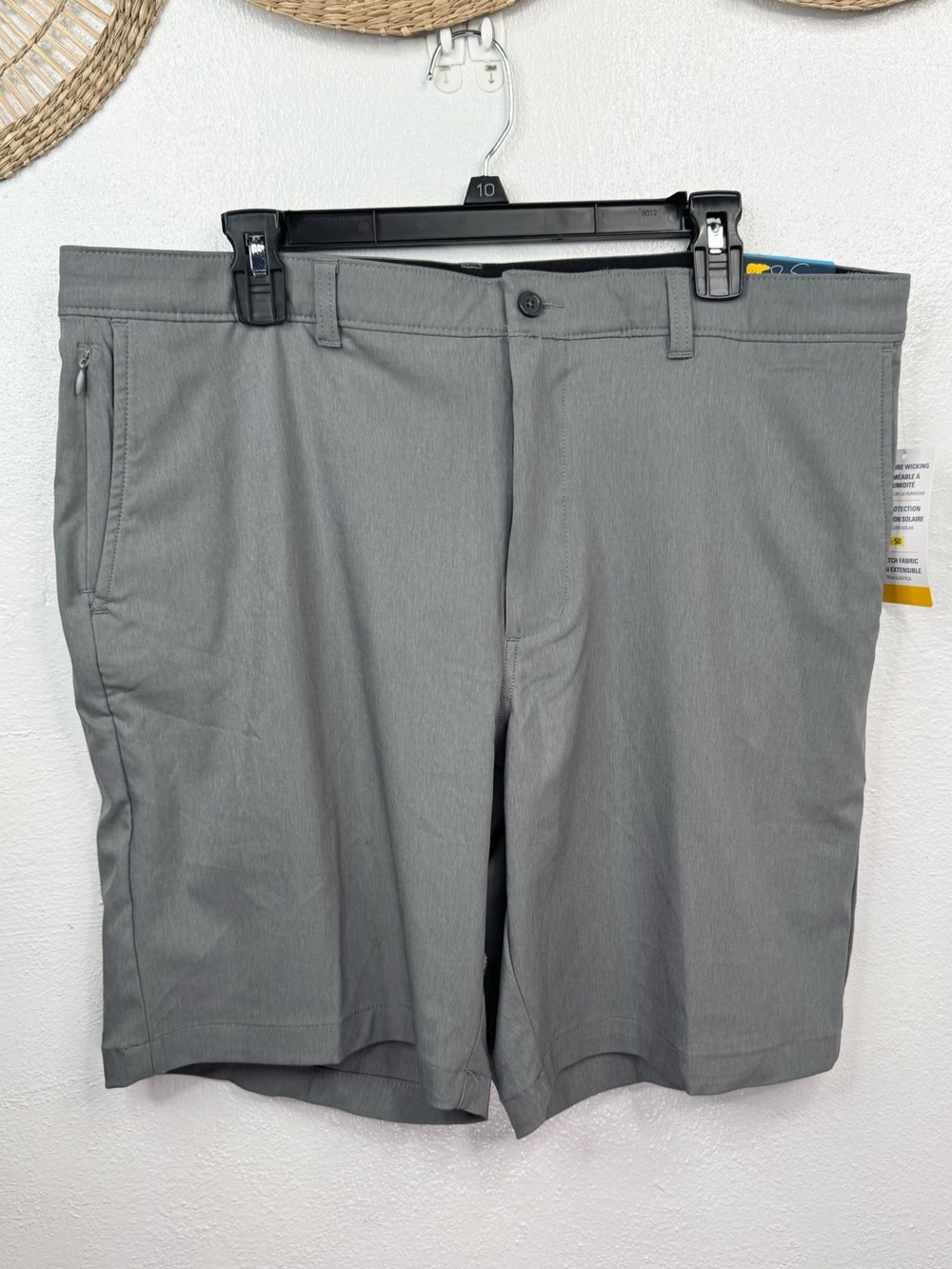 Jack Nicklaus Men's Golf Performance Shorts Gray Size 36 9" Inseam Stretch